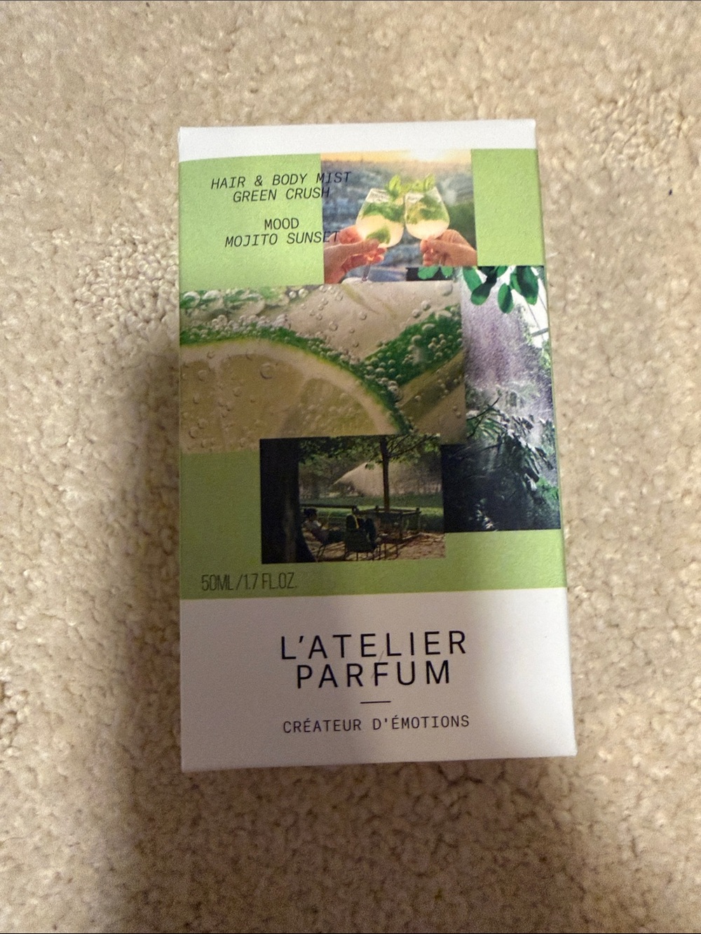 New in Box L’Atelier Parfum Green Crush Hair & Body Mist